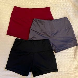 ALL 3! High waist athletic shorts bundle